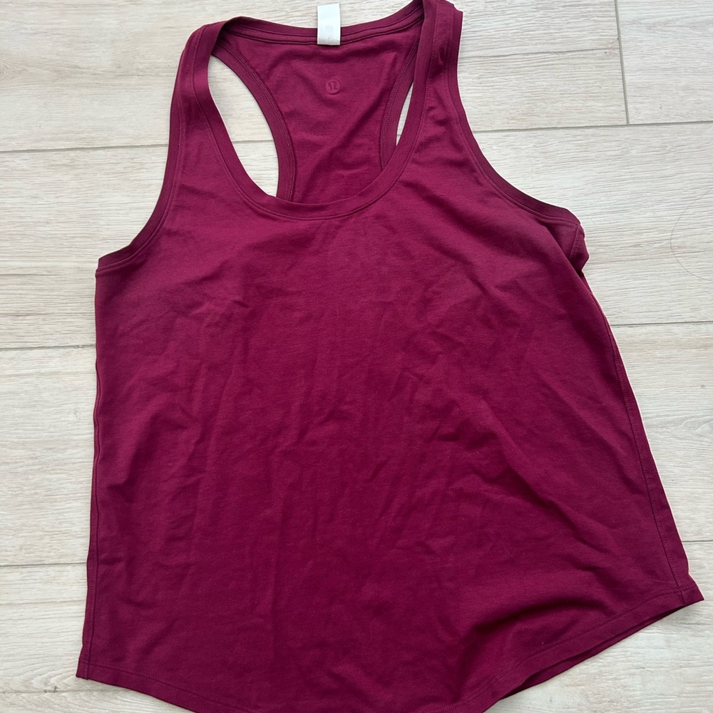 lululemon athletica Women's Maroon Racerback Tank Top